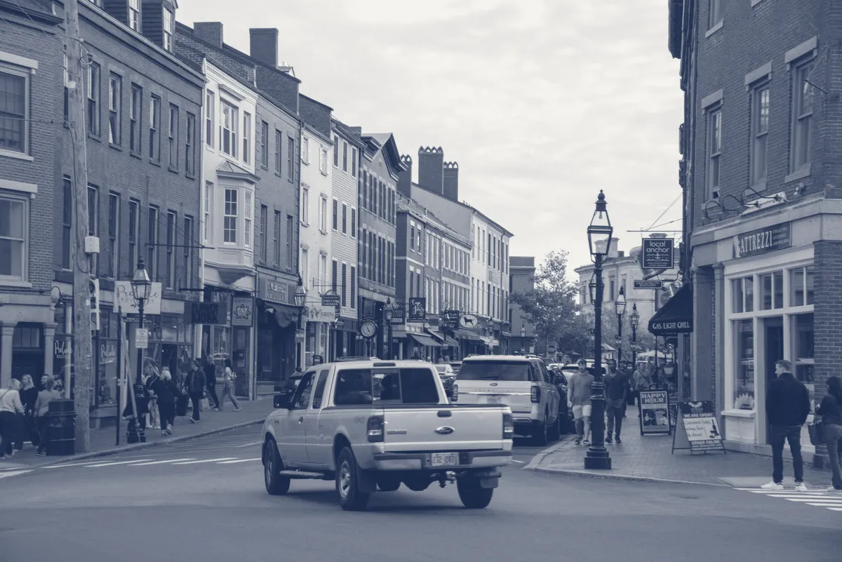 A historic downtown main street.
